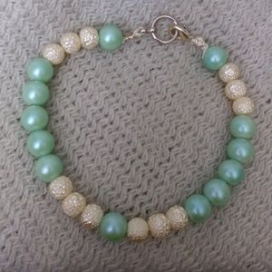 Light blue and white child's bracelet